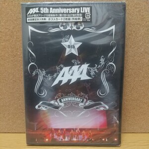 AAA 5th Anniversary LIVE [DVD] 未使用未開封＋クリアファイル 未使用未開封 トリプル・エー