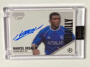 2022-23 Topps Dynasty UEFA Champions League On-Card Autograph Marcel Desailly /5 マルセル・デサイー 直書きサインカード