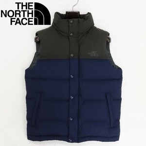 ◆THE NORTH FACE ノースフェイス×TAYLOR design テイラー デザイン　TD93FJM805 ダウン ベスト カーキ×ネイビー S