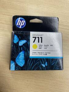 未開封！ヒューレット・パッカード(hp) HP711インクカートリッジ イエロー CZ136A　3個セット