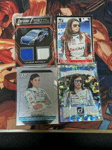 Panini PRIZM TORQUE Donruss Racing DANICA PATRICK レリック シリアル BASE カード 4枚セット NASCAR ナスカー Race-Used Metal