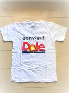 新品未使用★激レア! Dole logo Tシャツ GO FOR IT!　 ロゴ ドールオリジナル　トップス★白Tシャツバナナ