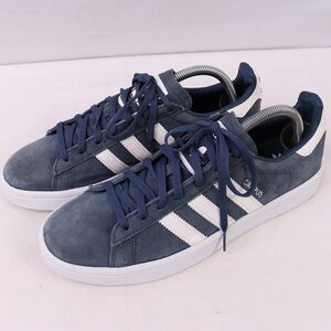 CAMPUS W SUEDE 26.0cm/adidas スーパースター アディダス スニーカー 紺 ネイビー 白 中古 古着 レディース ad4871