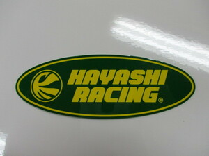 ［3908］HAYASHI RACING/ハヤシレーシング ステッカー 楕円型 (小) 正規品 新品 