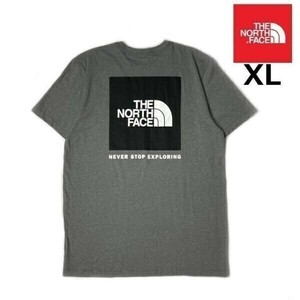 1円～!売切!【正規新品】THE NORTH FACE S/S BOX NSE TEE 半袖 Tシャツ US限定 ボックスロゴ 男女兼用 アウトドア 登山(XL)グレー180902-13