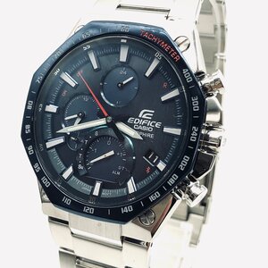 6578〇/CASIO 腕時計 EDIFICE(エディフィス) スーパースリム ハイスペック クロノグラフ EQB-1100XYDB-2AJF メンズ シルバー【1129】