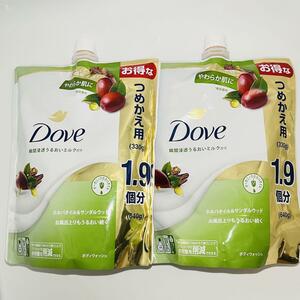 Dove ダヴ ボディウォッシュ ホホバオイル&サンダルウッド つめかえ用 640g × 2個