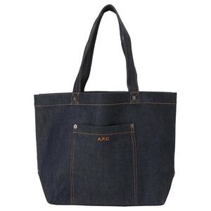 アーペーセー A.P.C. COCSX M61832 IAI INDIGO APC タイス デニム トートバッグ ネイビー レディース メンズ ユニセックス TOTE THAIS