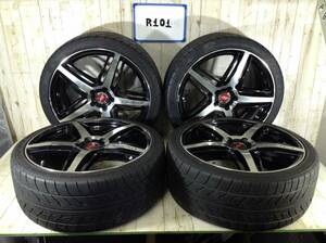 R101　タイヤホイール4本　EUROHART　5H/PCD114.3　245/35R20　8.5J　Offset +45　ラジアルタイヤ　NITTO　EXTREME　ZR