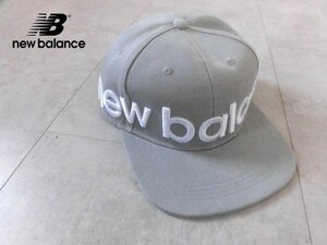 New Balance GOLF ニューバランス ゴルフ ビッグロゴ フラットブリムキャップ/スナップバック/帽子/グレー/メンズ/012-9187003
