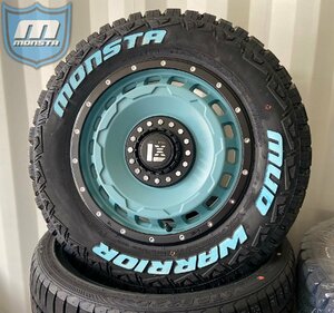 200系 ハイエース レジアスエース 16インチ SwaGGer MONSTA マッドウォーリアー 215/70R16 ホワイトレター 新品タイヤホイール 4本セット