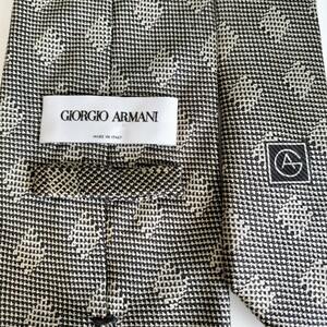 GIORGIO ARMANI(ジョルジオアルマーニ)グレーダイヤ柄ネクタイ