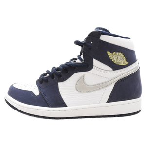 NIKE ナイキ AIR JORDAN 1 HIGH OG CO.JP 2020 エアジョーダン1 ハイスニーカー ホワイト/ネイビー US10.5/28.5cm DC1788-100