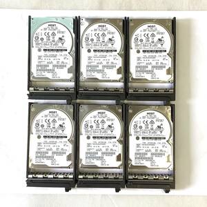 K6053063 HGST 1.2TB SAS 10K 2.5インチ HDD 6点【中古動作品】