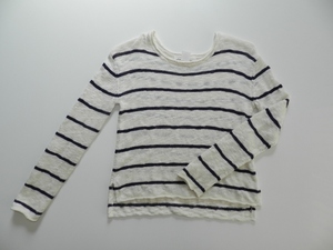 ☆H&M ボーダー薄手ニット 140-150☆