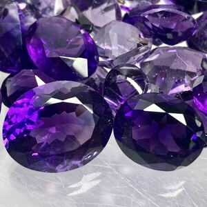 大量!!〔アメジストおまとめ300ct〕J ルース 裸石 宝石 ジュエリー jewelry amethyst