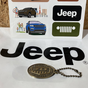 JEEP ジープ STICKER ステッカー シール 70TH ANNIVERSARY キーホルダー 70周年 1941年 2011年