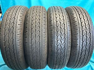 ②2023.2022年製145/80R12 80/78N LTバリ山！中古タイヤ4本セット　BRIDGESTONE ブリヂストン　K370