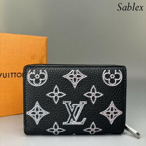 1円【新品同様】LOUIS VUITTON ルイヴィトン 二つ折財布 ポルトフォイユクレア M81658 レディース 財布 モノグラム マヒナ ICチップ