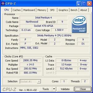 INTEL Pentium4 2.80 GHz (Northwood) Socket478 ★中古正常品★ (1)