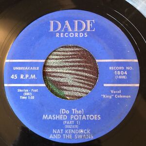 Nat Kendrick And The Swans (Do The) Mashed Potatoes 1960 US Original 7inch