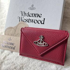 新作◇ヴィヴィアン 三つ折りミニ財布 ビーガンレザー Vivienne Westwood BILLFOLD WITH POCKET WALLET