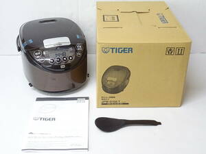 【未使用】HE-314◆TIGER/タイガー IHジャー炊飯器 白米1.0L(5.5合)炊き JPW-D100T ブラウン 23年製 未使用品