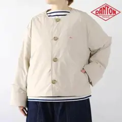 新品★24SS　ダントン　ピーチタフタインサレーションカラーレスワイドジャケット