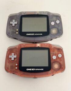 Nintendo ゲームボーイアドバンス AGB-001 本体 2台 動作未確認 ジャンク まとめて 任天堂