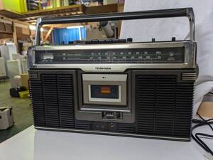 昭和レトロ 東芝 TOSHIBA ラジカセ 2バンド AM FM ラジオACTAS BOMBEAT7 RT-8300S