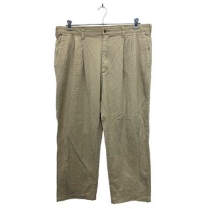 Wrangler チノパンツ W38 ラングラー タック入り メキシコ製 ビッグサイズ ベージュ 古着卸 アメリカ仕入 2312-891