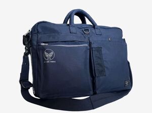 美品!! レア!! 日本製 PORTER FLYING ACE 2WAY BRIEFCASE ポーター フライング エース ブリーフケース エアフォースブルー MADE IN JAPAN