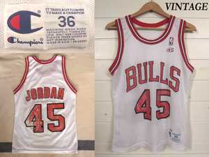 80s90s ビンテージ champion ジョーダン Air JORDAN ナンバー45 メッシュ タンクトップ USAアメリカ製 VINTAGE マイケル ジョーダン BULLS 