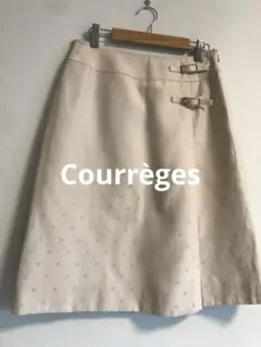 クレージュ Courrèges 総柄 台形 スカート