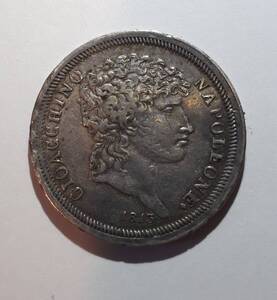 イタリア sicily 1813年 1リラ 銀貨 