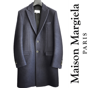 正規品 最高級 メゾンマルジェラ Maison Margiela ウールメルトン チェスターコート ジャケット ライダースブルゾン マルタンマルジェラ