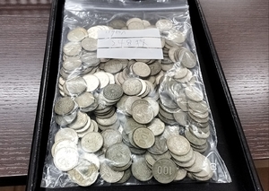 #33950A【おまとめ】旧100円銀貨 稲穂 鳳凰 五輪 3種 約1.19kg 計248枚 未精査 大量 レトロ コレクション SV SILVER 昭和 記念硬貨