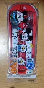 ディズニー ミッキー＆フレンズ カナヘイ 抗菌 お箸スプーンフォーク 銀イオン抗菌 トリオセット 新品・未開封・即決