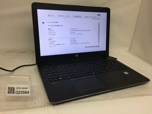 ジャンク/ HP HP ZBook 15 G3 Intel Xeon E3-1505M v5 メモリ32.77GB NVME256.06GB 【24031701-0102】