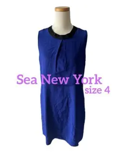 【最終値下げ】美品★Sea New York★サイズ4 シルク100%ワンピース