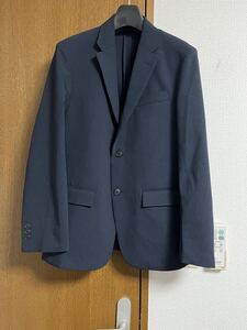 ユニクロ24aw 感動ジャケットS新品 ブラック テーラード黒