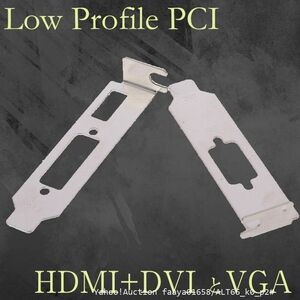 追跡あり ロープロファイル ブラケット HDMI DVI および ロープロ VGA をセット グラフィックカード用 Low Profile PC Bra (p2