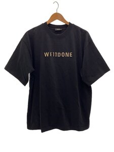 WE11DONE◆METAL LOGO T-SHIRT/XS/コットン/BLK/WD-TP7-20-101-U-BK