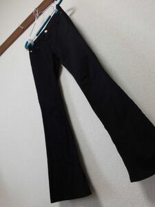 assk6-479☆anti-label JEAN　ブラックパンツ　パンツ　ボトムス　ブラック/黒　サイズ61-89　ウエスト61　綿混素材　