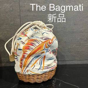 新品 The Bagmati バグマティ 巾着バッグ カゴバッグ ハンドバッグ 斜め掛け サカナ 魚 ホワイト レディース 玉mc2970