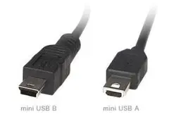 mini USB B - mini USB A ケーブル 1.25ｍ