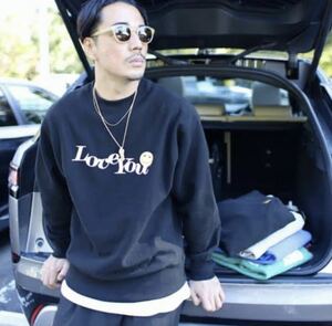 19SO スウェット LOVE YOU SWEAT ブラック　XXL