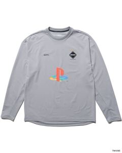 XL 新品 送料無料 FCRB 24AW PS30 AUTHENTIC TEAM TOUR L/S TOP GRAY SOPH SOPHNET F.C.R.B. ブリストル BRISTOL PlayStation ロンT