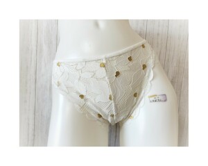 ★新品★ LL Tバック ショーツ ホワイト 白 花柄 フラワーレース 飾り付き セクシーランジェリー 大きいサイズ