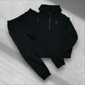 希少 NIKE ナイキ メンズ 旧テックフリース　ブラック　セットアップ　XXL　上下セット　ブラック